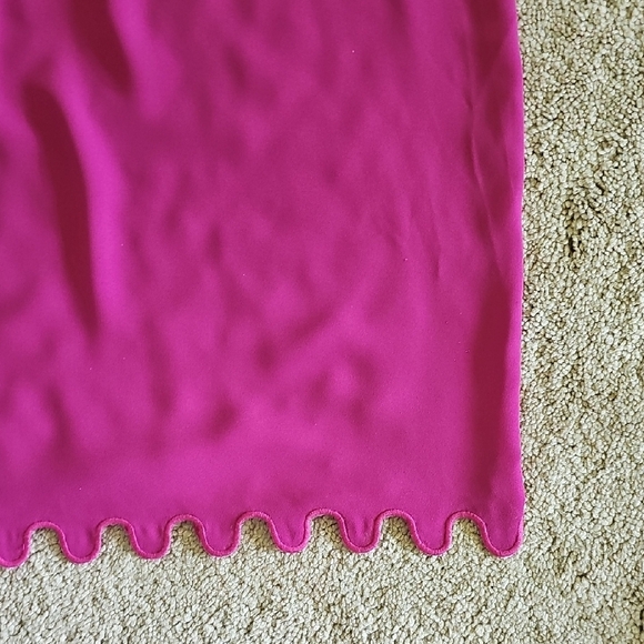 Ann Taylor Pink Puff Sleeve Ruffled Blouse - Picture 5 of 6